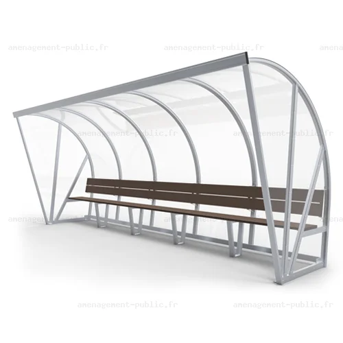 Banc de touche couvert 10 Places